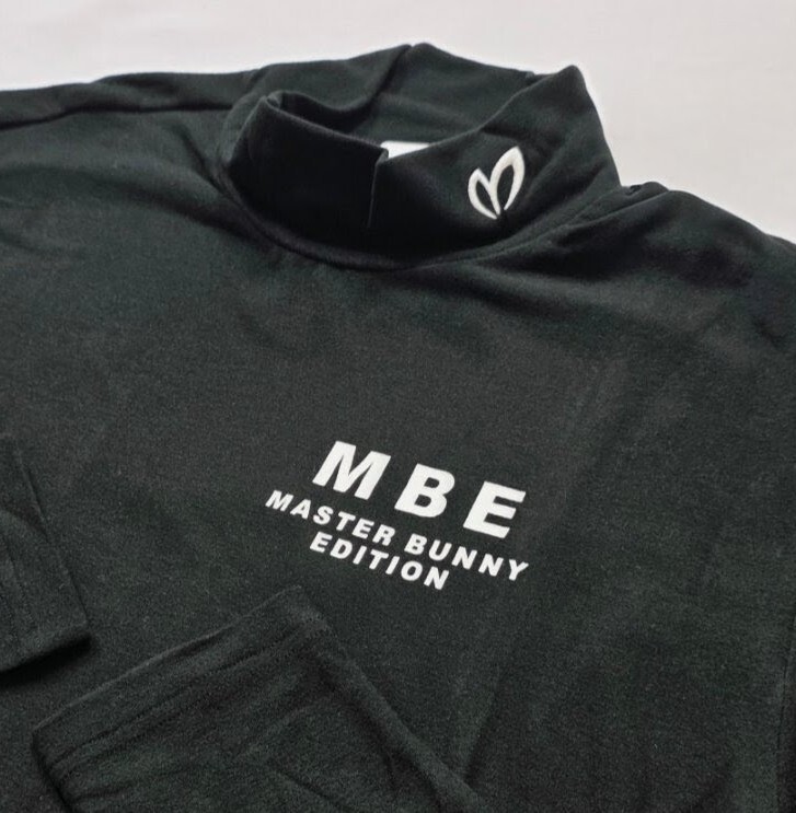 《未使用》【MBE】マスターバニーエディション MASTER BUNNY EDITION☆パーリーゲイツ☆長袖モックネックシャツ☆Size 4☆ブラック♪_画像2