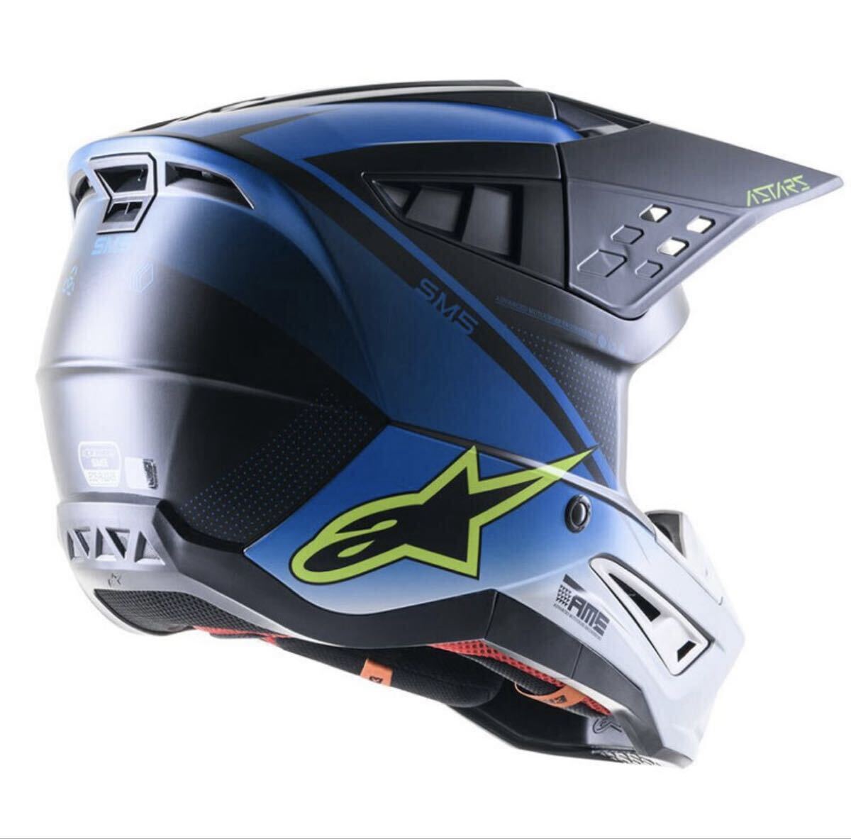  померить только! Alpinestars SM5 RAYON HELMET ECE L размер соответствует XL off-road шлем 