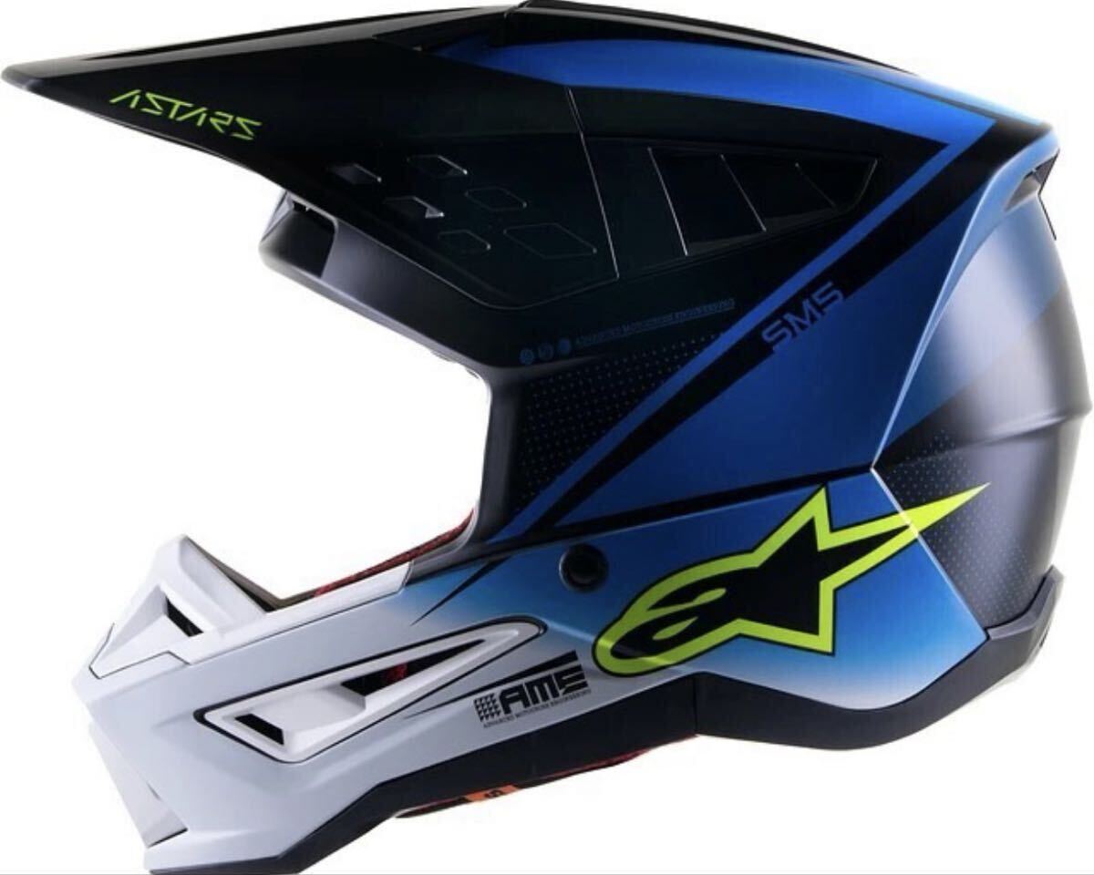  померить только! Alpinestars SM5 RAYON HELMET ECE L размер соответствует XL off-road шлем 