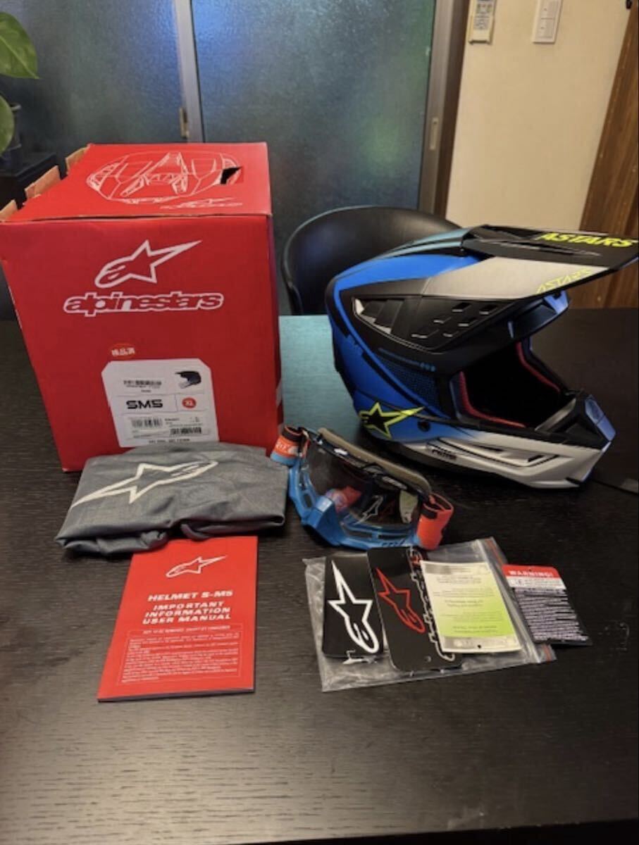  померить только! Alpinestars SM5 RAYON HELMET ECE L размер соответствует XL off-road шлем 