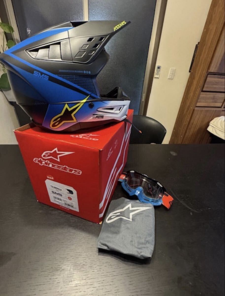  померить только! Alpinestars SM5 RAYON HELMET ECE L размер соответствует XL off-road шлем 