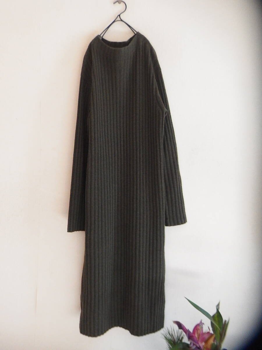 ★トゥモローランド MACPHEE マカフィー　ウールカシミヤニットワンピース　36　プルオーバー　トップス　グレー　M L♪*＊_画像1