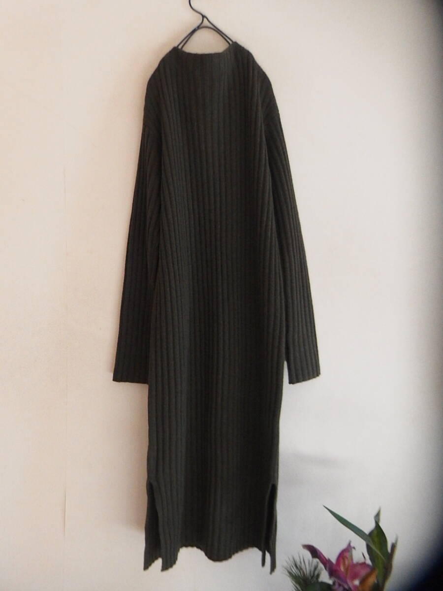 ★トゥモローランド MACPHEE マカフィー　ウールカシミヤニットワンピース　36　プルオーバー　トップス　グレー　M L♪*＊_画像5