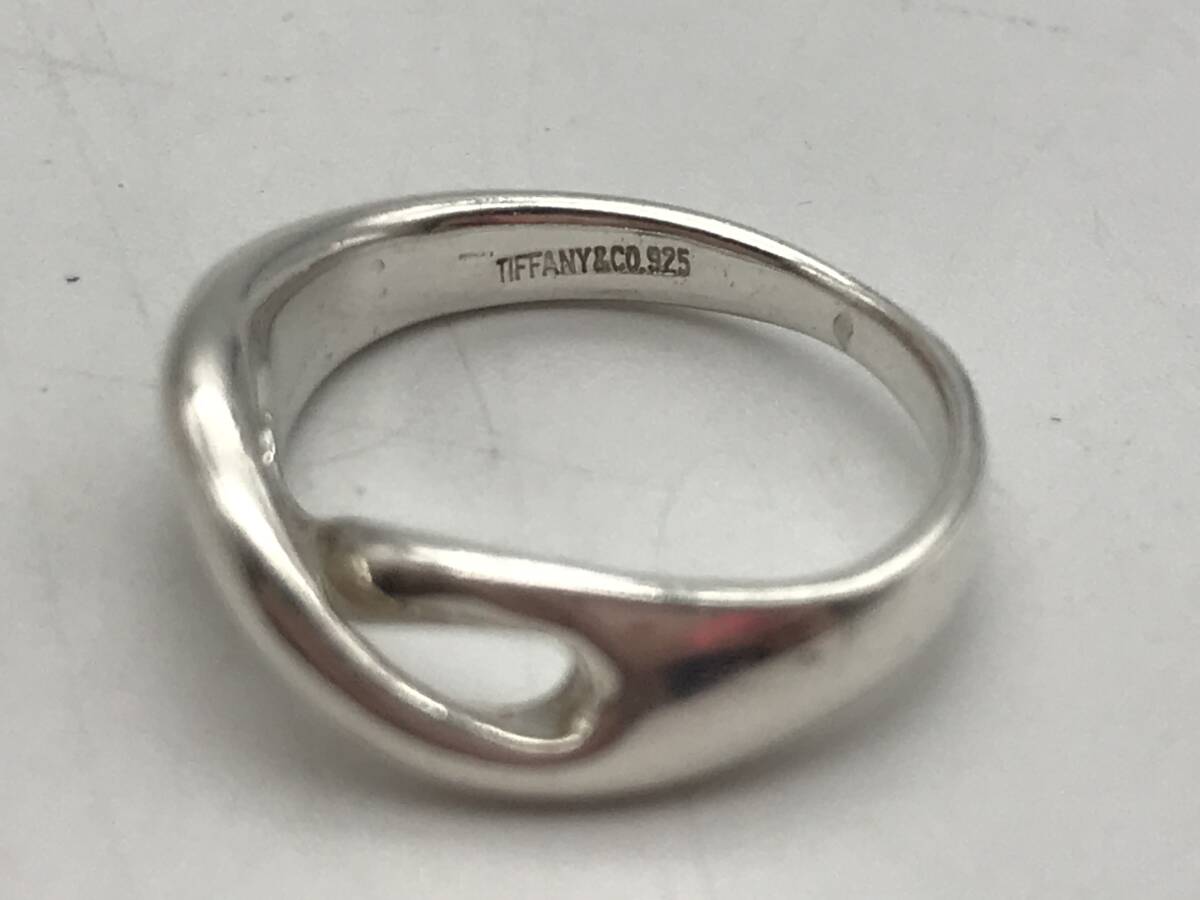 73744 ティファニー Tiffany & Co. 指輪 リング シルバー 925刻印有 約9号 インフィニティ 銀_画像6