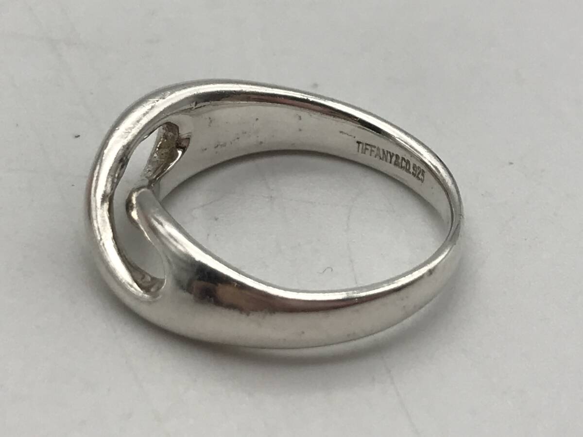 73744 ティファニー Tiffany & Co. 指輪 リング シルバー 925刻印有 約9号 インフィニティ 銀_画像5
