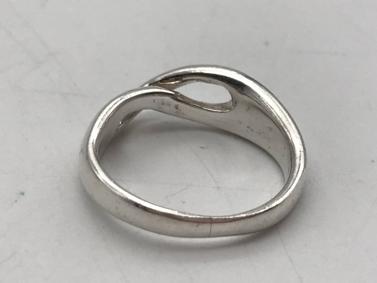 73744 ティファニー Tiffany & Co. 指輪 リング シルバー 925刻印有 約9号 インフィニティ 銀_画像4
