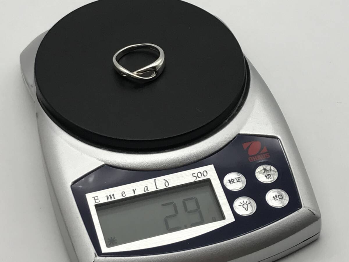 73744 ティファニー Tiffany & Co. 指輪 リング シルバー 925刻印有 約9号 インフィニティ 銀_画像9