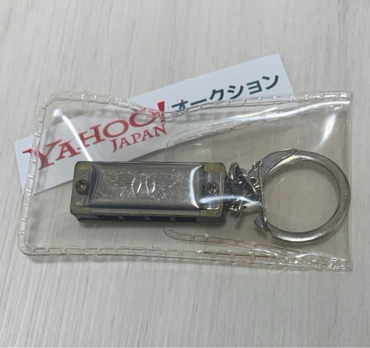 未開封★日本初回生産限定盤 ハーモニカ キーチェーン★エアロスミス★AEROSMITH★グッズ★キーホルダー★海外 アメリカ バンド 長期保管品_画像1