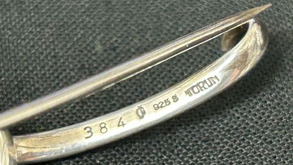 ■希少◆アクセサリー◆ジョージ ジェンセン GEORG JENSEN◆ブローチ 384 TORUN 忘れな草 925S 箱・保存袋★美品★全文を必読ください■_画像5