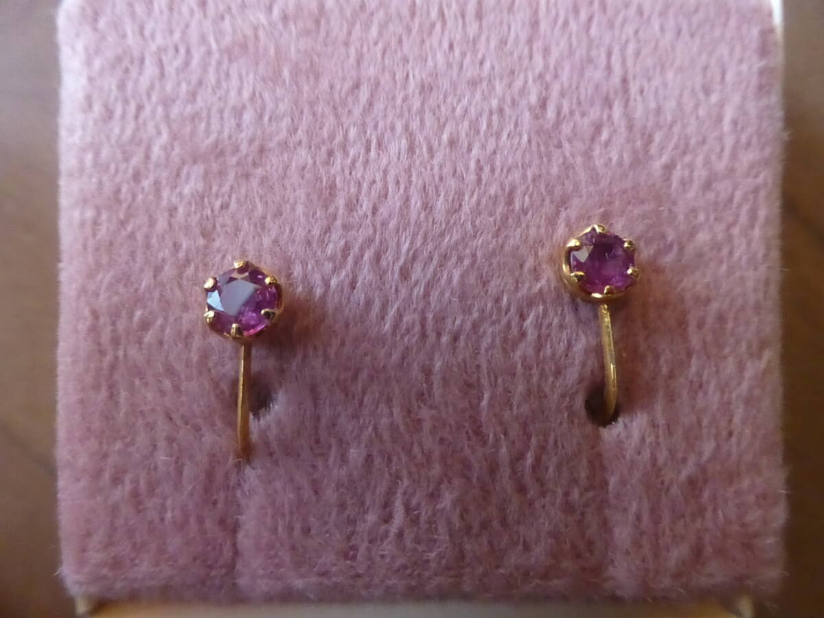 K１８★イヤリング★刻印あり★1.1g_画像1