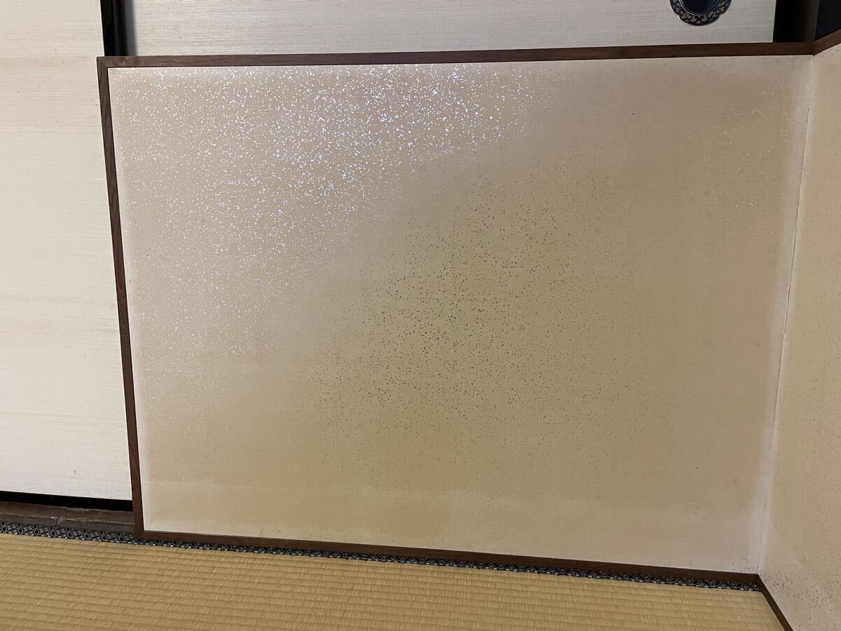 [ глубокий ] чайная посуда способ .. ширма . гора 94×73 бумага коробка пакет есть золотой песок . серебряный песок . двусторонний использование возможность столица промежуток для ширма разделительный экран разделитель 