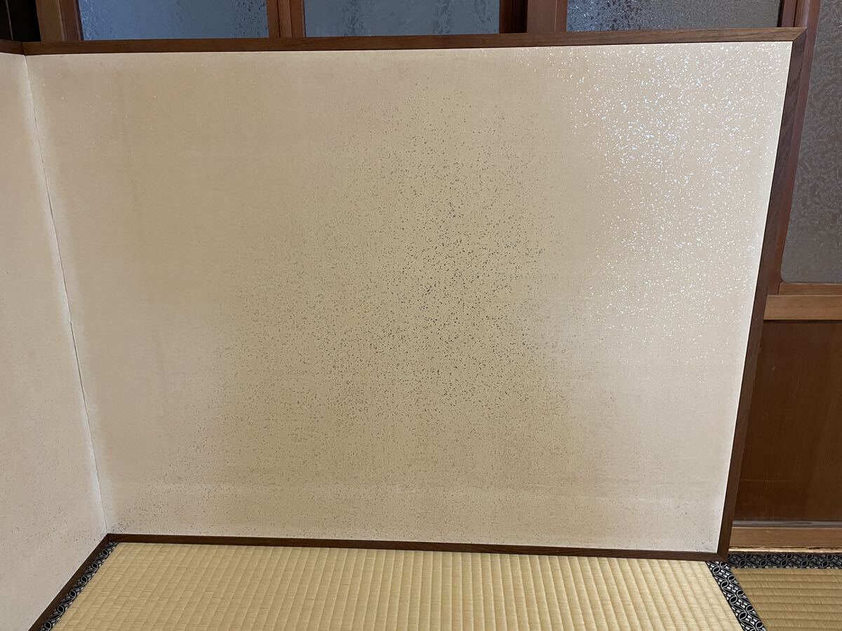 [ глубокий ] чайная посуда способ .. ширма . гора 94×73 бумага коробка пакет есть золотой песок . серебряный песок . двусторонний использование возможность столица промежуток для ширма разделительный экран разделитель 