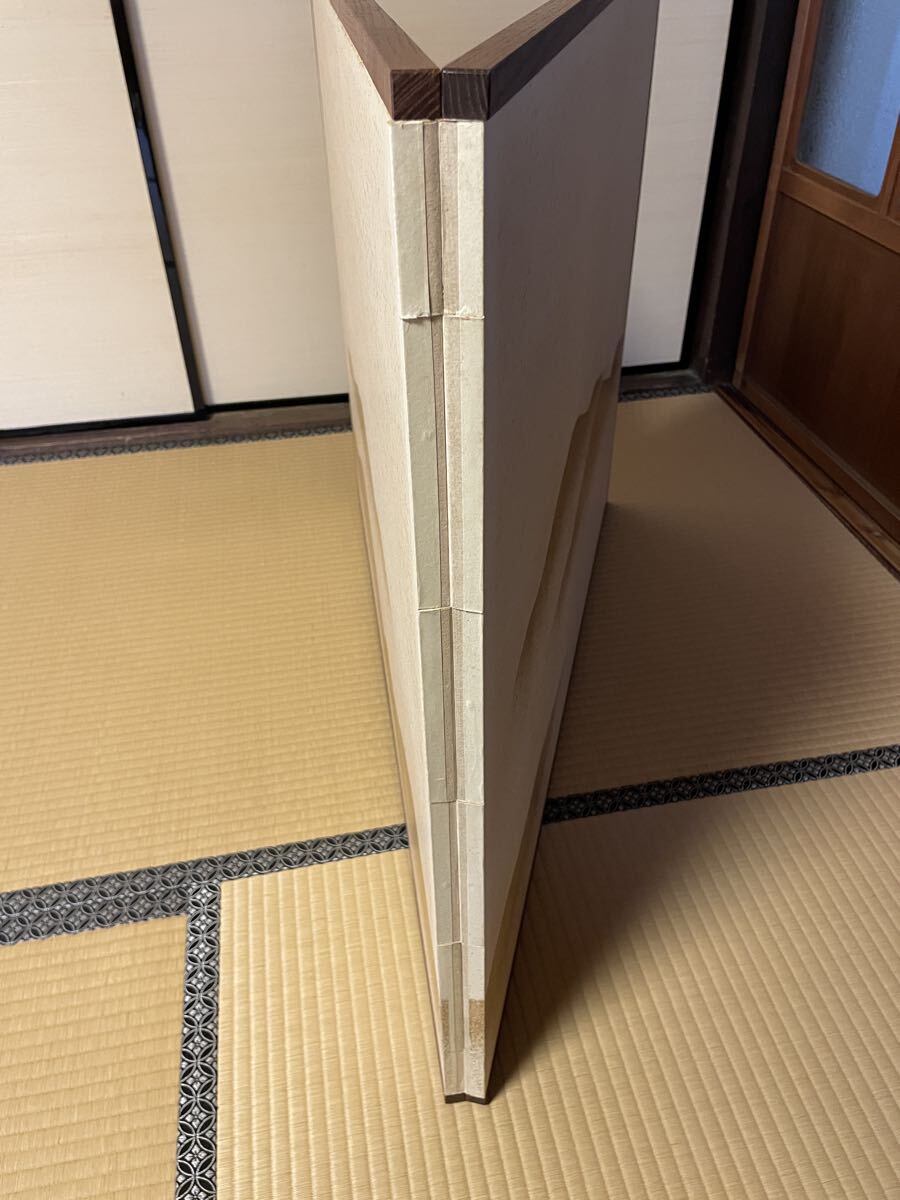 [ глубокий ] чайная посуда способ .. ширма . гора 94×73 бумага коробка пакет есть золотой песок . серебряный песок . двусторонний использование возможность столица промежуток для ширма разделительный экран разделитель 