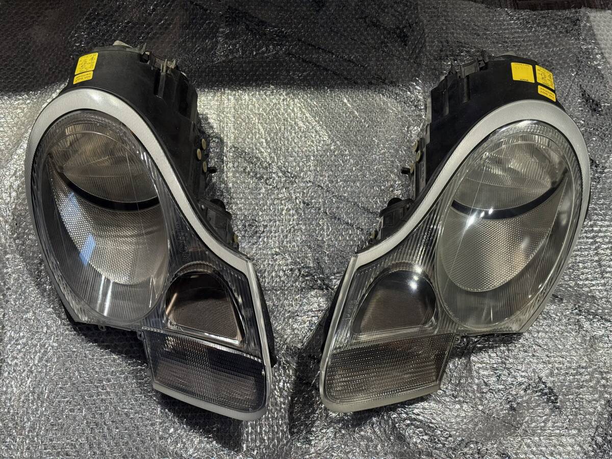 【中古】 PORSCHE ポルシェ 996 カレラ / 986 ボクスター 純正ヘッドライト 左右セット HID改造済み ウレタン自家加工済_画像1