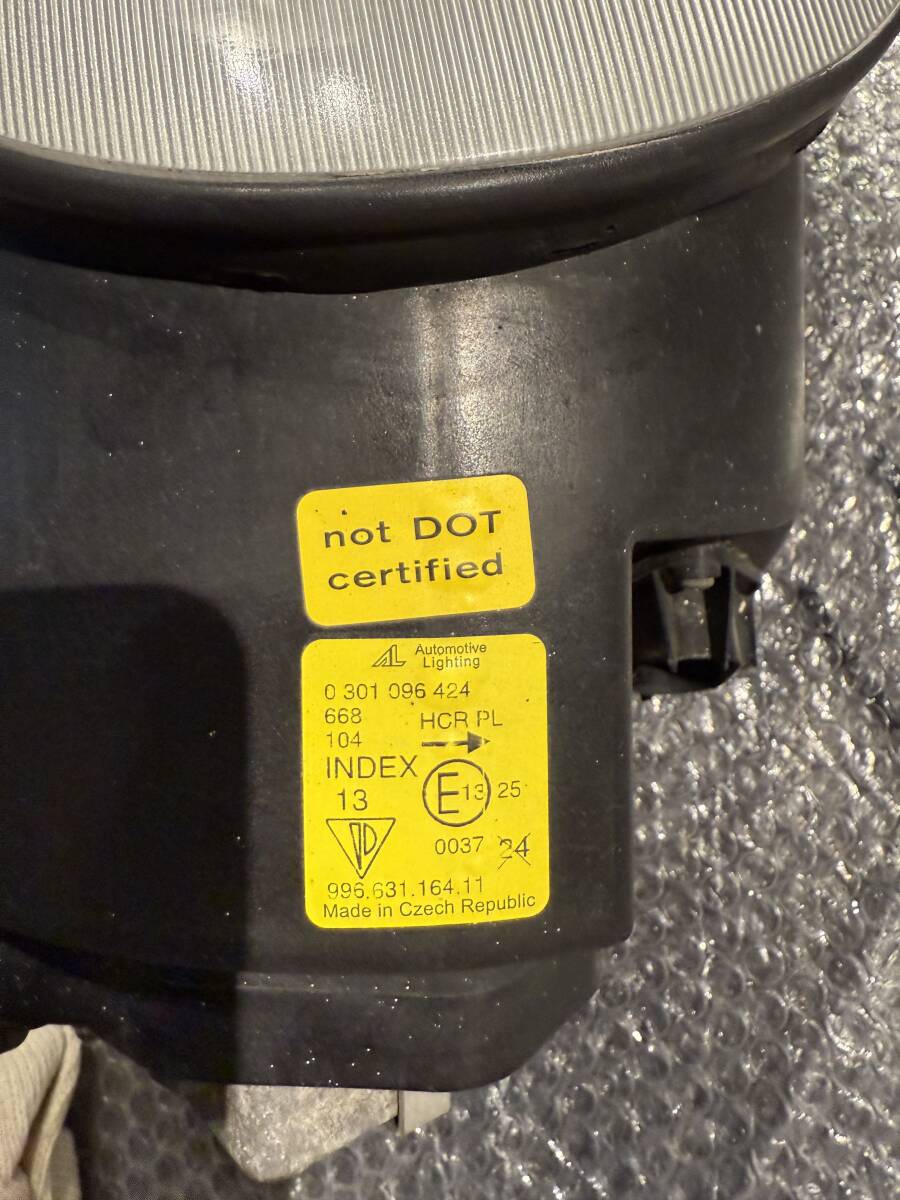 【中古】 PORSCHE ポルシェ 996 カレラ / 986 ボクスター 純正ヘッドライト 左右セット HID改造済み ウレタン自家加工済_画像6