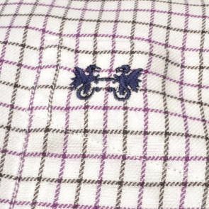 【パープル Lサイズ】 マクレガー ボタンダウン長袖シャツ メンズ 111173610 ライクラ しなやかストレッチ 起毛 長袖シャツ_画像2