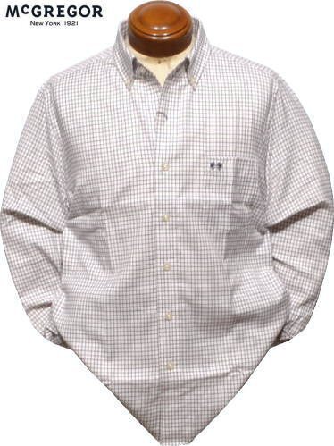 【パープル Lサイズ】 マクレガー ボタンダウン長袖シャツ メンズ 111173610 ライクラ しなやかストレッチ 起毛 長袖シャツ_画像1