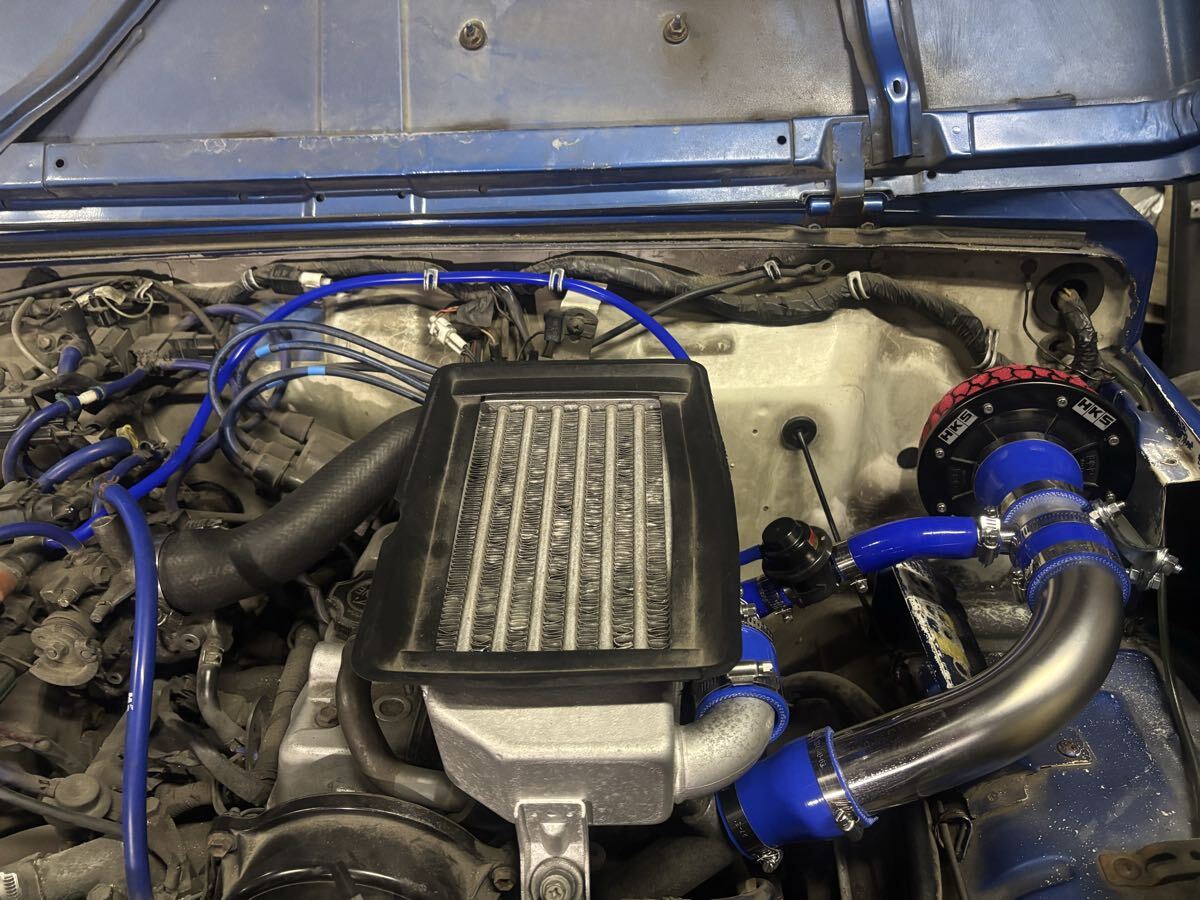 【人気超美品!迫力】ジムニーJA22JA12JA11 HKS-現行正規SパワーフローエアクリーナーレーシングサクションKIT!国産ブローオフバルブ!車検OK_画像4