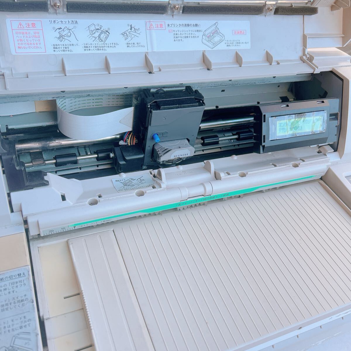 OKI ドットインパクトプリンター MICROLINE 5650SU-R 本体のみ 通電確認OK 現状品 沖_画像4