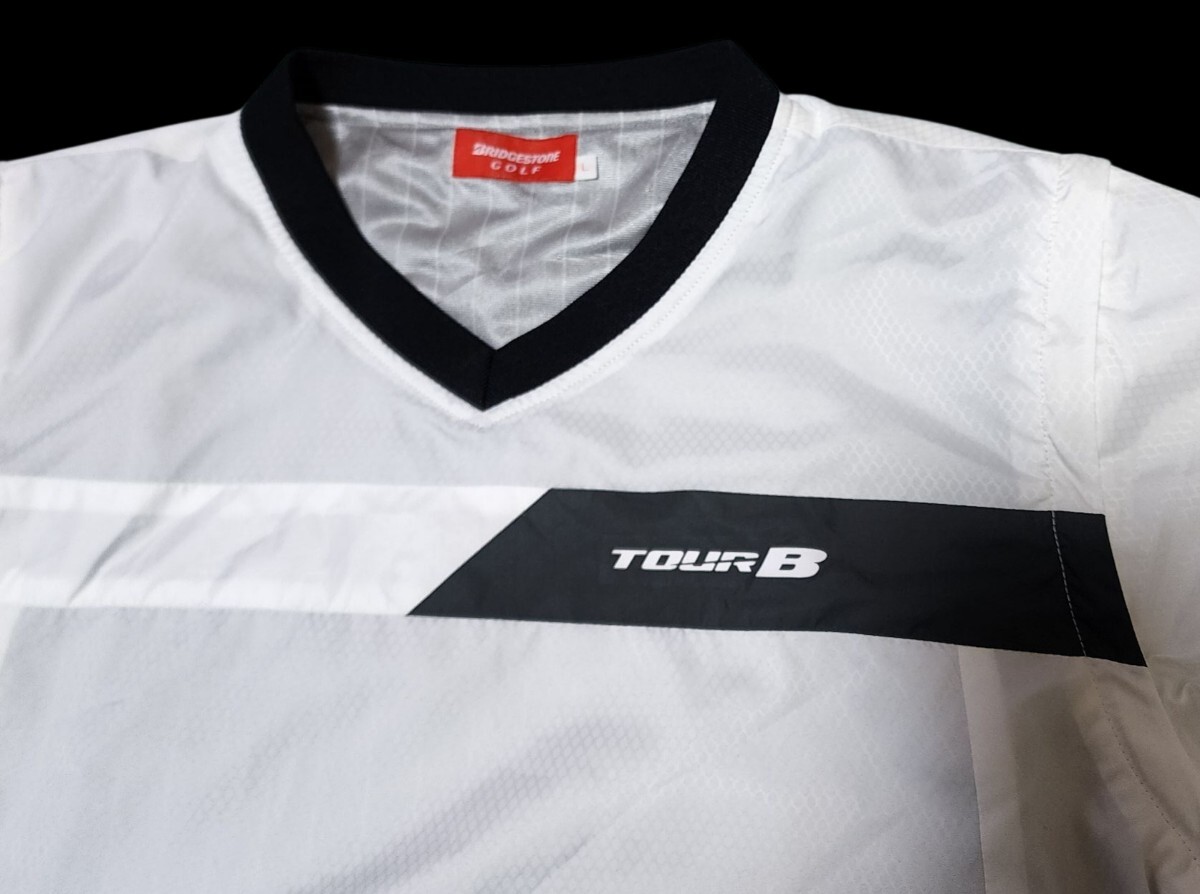 ★ブリヂストンスポーツ　TourB Vネックウインドブレーカー　L ★_画像2