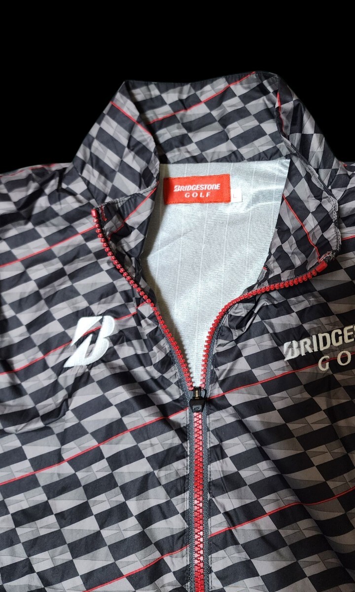 ★ブリヂストンスポーツ　ジップアップGOLFジャケット　L★_画像4