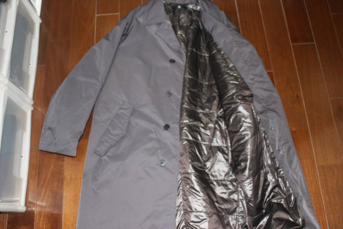 ＋J　パデッドオーバーサイズステンカラーコート　Mサイズ　ダークグレイ_画像5