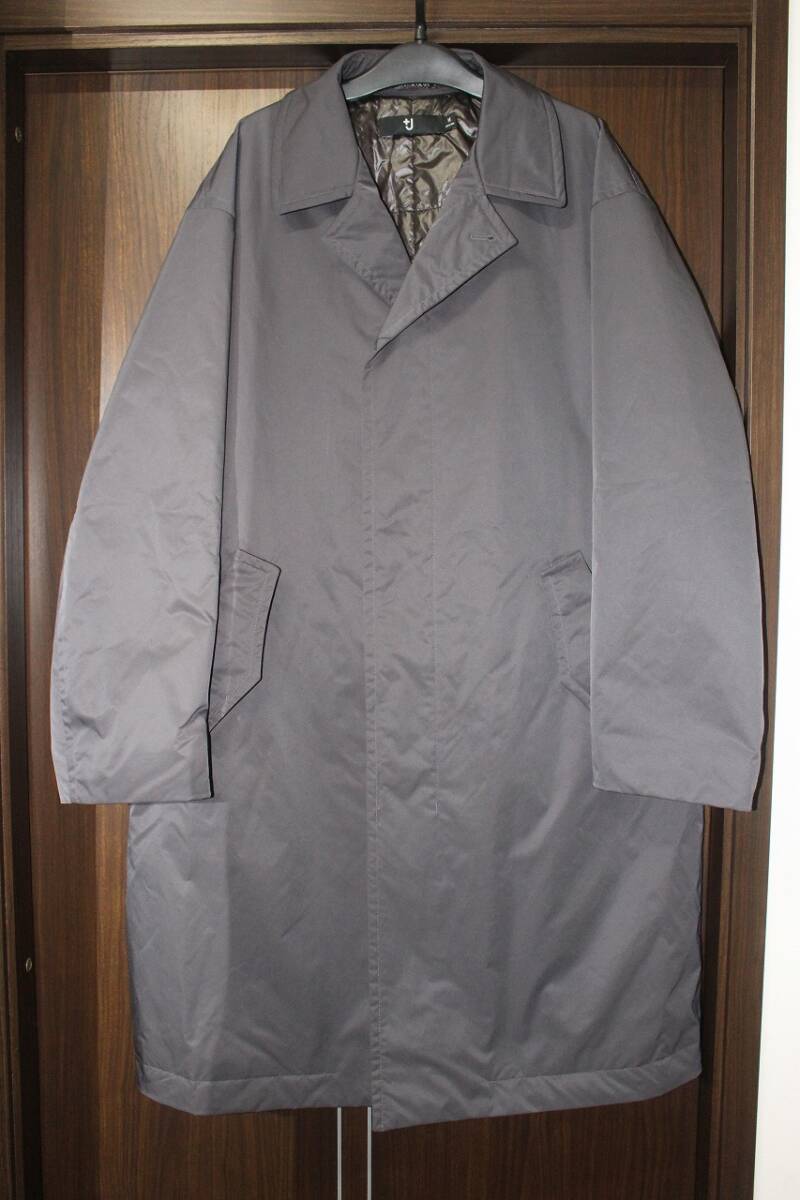 ＋J　パデッドオーバーサイズステンカラーコート　Mサイズ　ダークグレイ_画像2