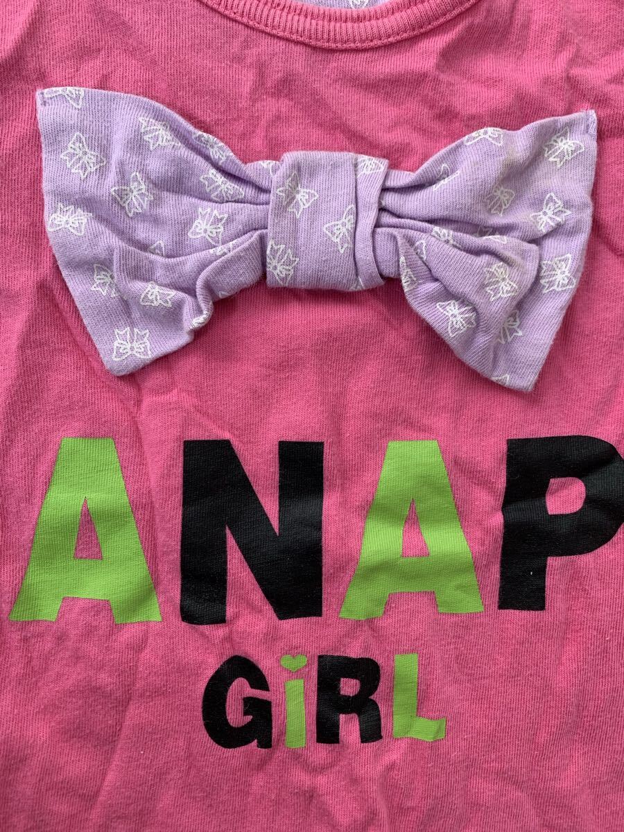 送料込み ANAP kids 90cm ロンT 長袖 Tシャツ アナップ Anap girl 女の子 _画像2