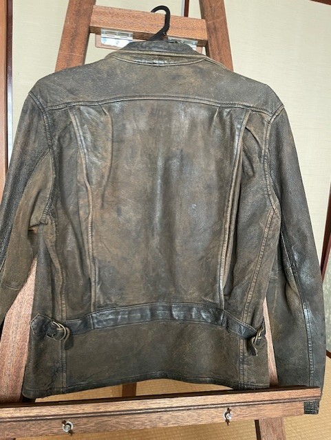 ｛超稀少｝LEVI'S VINTAGE CLOTHING 1930s Menlo leather Jacket リーバイス ヴィンテージ クロージング メンロジャケット【USED美品】_画像7