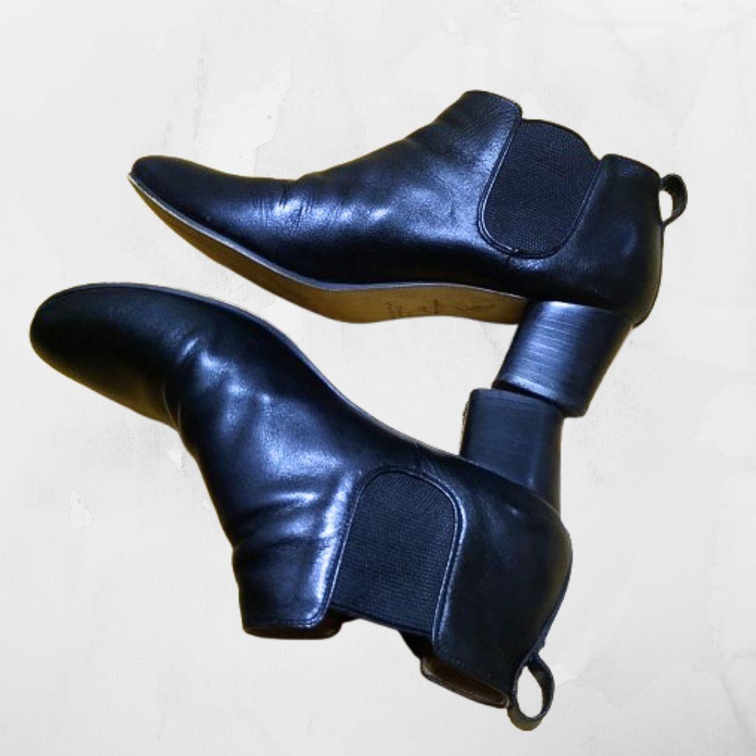 MARGARET HOWELL idea サイドゴアショートブーツ　25.5 黒_画像4