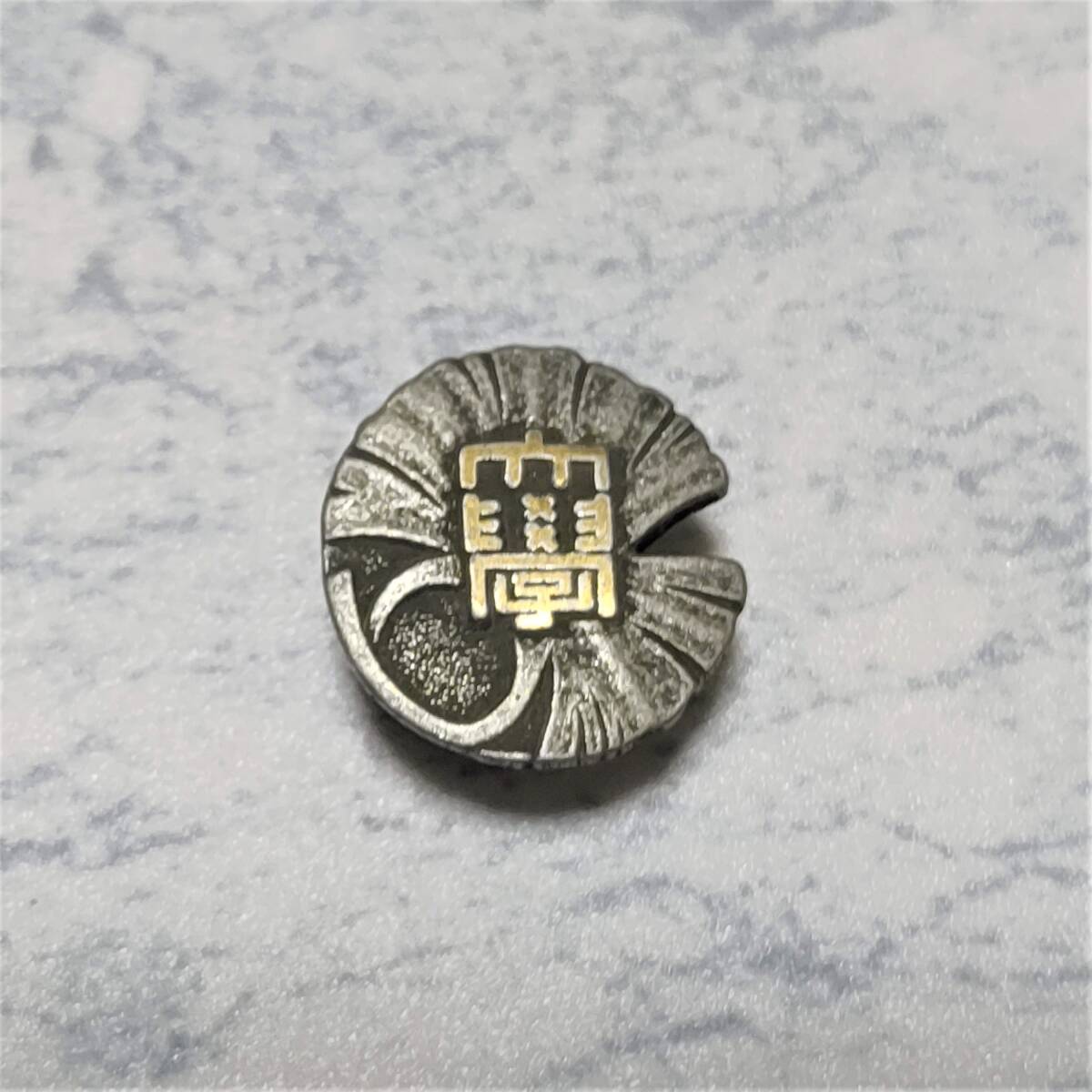 東京大学　ねじ式　バッジ　バッチ　記章　東大校章　銀銀杏　ピンバッジ　_画像1