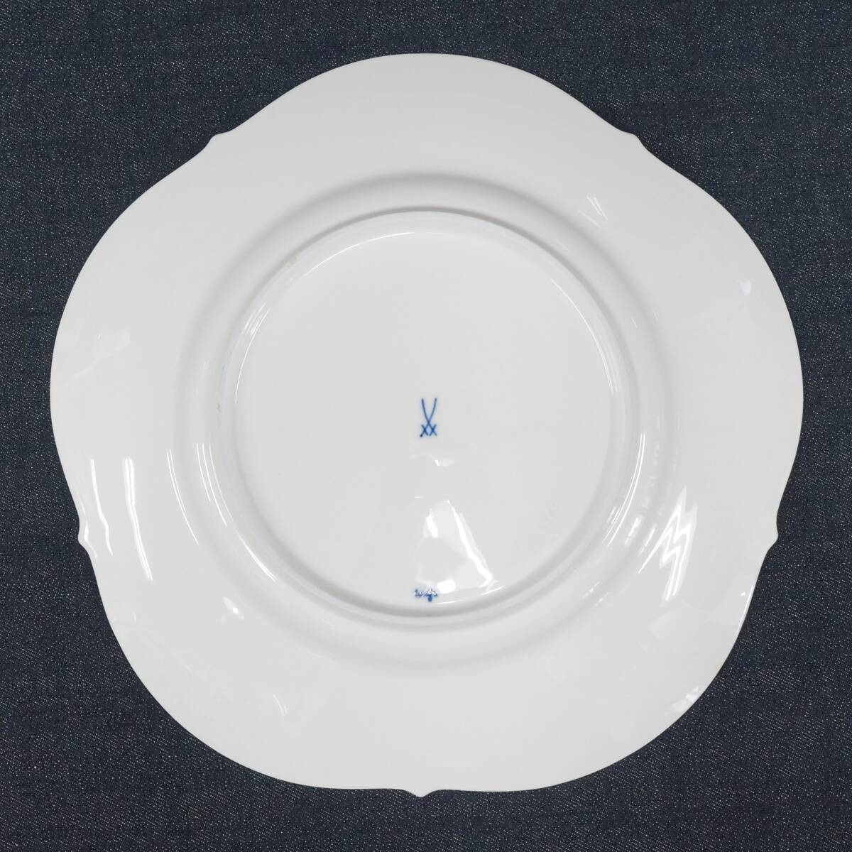  Meissen [ белый relief plate ] большая тарелка диаметр 28.4cm MEISSEN plate белый одноцветный фарфор flat тарелка подлинный произведение гарантия ....