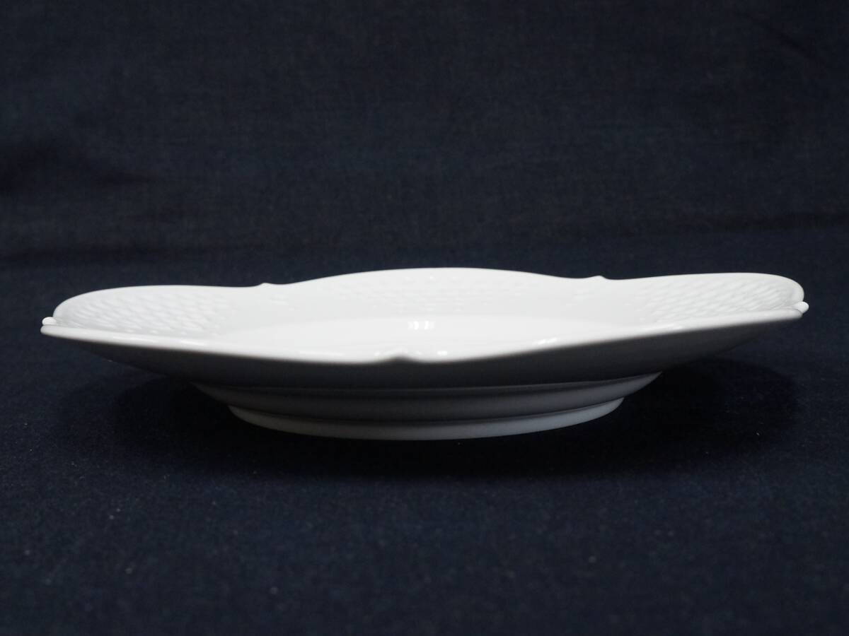  Meissen [ белый relief plate ] большая тарелка диаметр 28.4cm MEISSEN plate белый одноцветный фарфор flat тарелка подлинный произведение гарантия ....