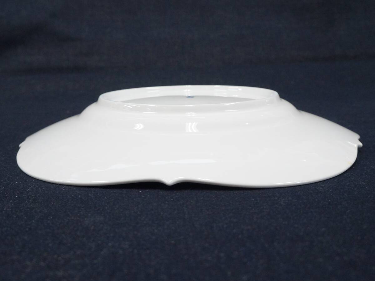  Meissen [ белый relief plate ] большая тарелка диаметр 28.4cm MEISSEN plate белый одноцветный фарфор flat тарелка подлинный произведение гарантия ....