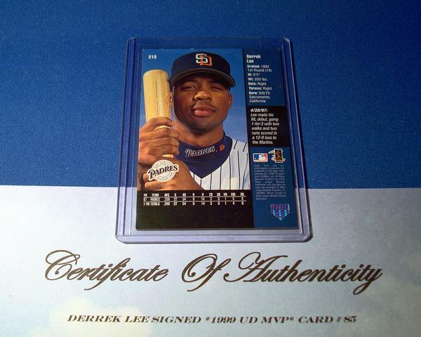 #terek* Lee 1999pa платье автограф автограф карта '05 шея ранг удар человек 
