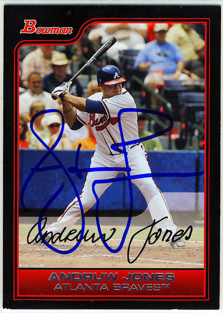 # Andrew * Jones 2006 пятно -bs автограф автограф карта / Rakuten '05шт.@. удар .'05 удар пункт .