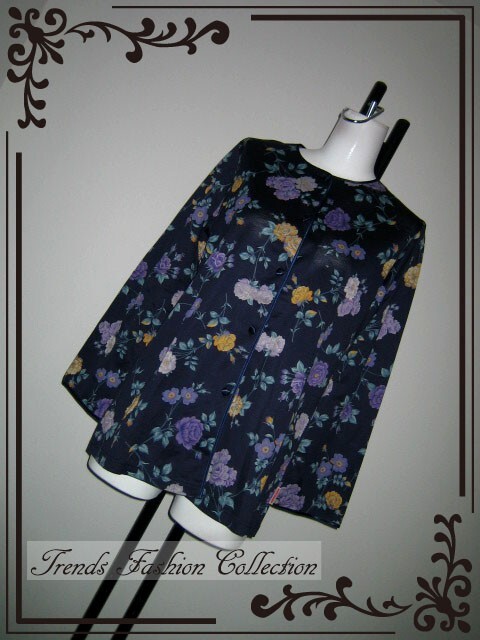 ☆☆ジュンコシマダ パイピングデザイン フラワーモチーフ ジャケット_画像1