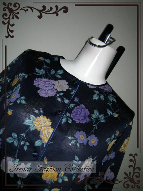 ☆☆ジュンコシマダ パイピングデザイン フラワーモチーフ ジャケット_画像2