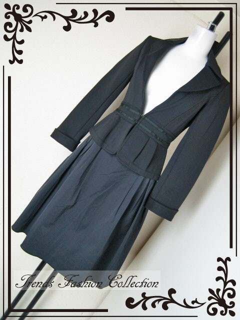 ☆☆アトリエサブ　タックデザイン　リボンステッチ　スーツ_画像1