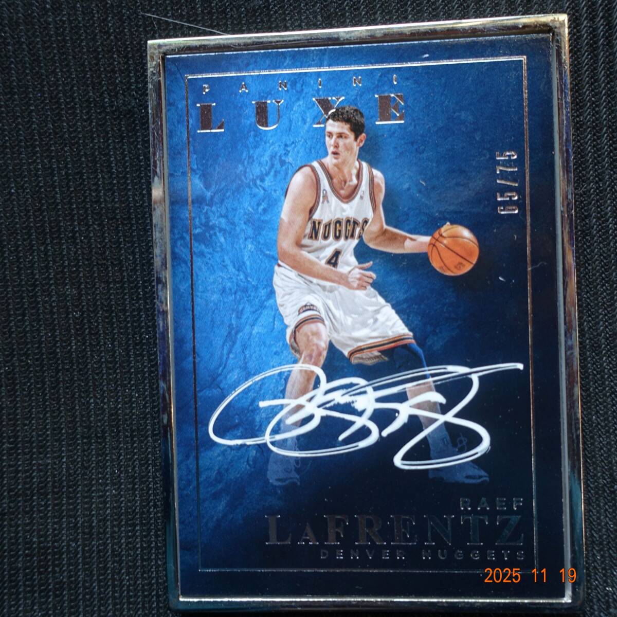 Raef LaFrentz 2015-16 Panini Luxe Autographs #65/75
