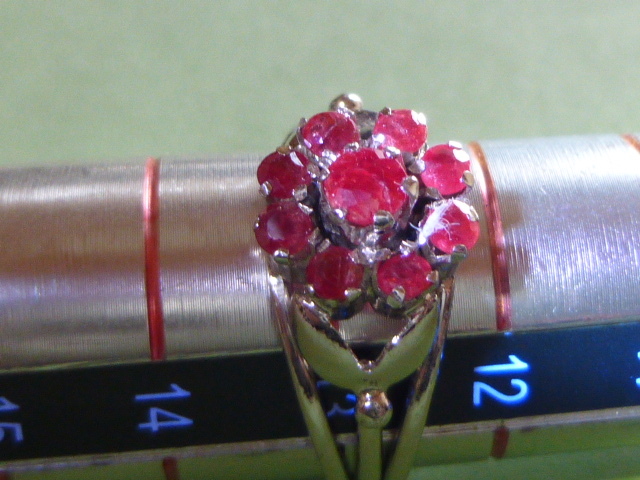 ★ルビーお花指輪１３号★_画像2