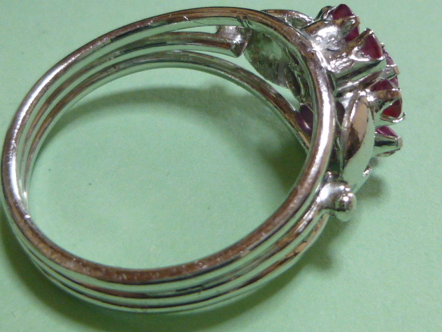 ★ルビーお花指輪１３号★_画像6