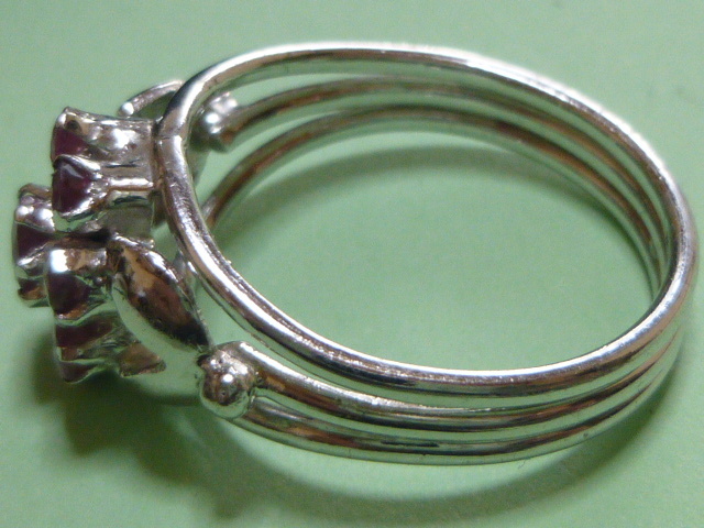 ★ルビーお花指輪１３号★_画像8