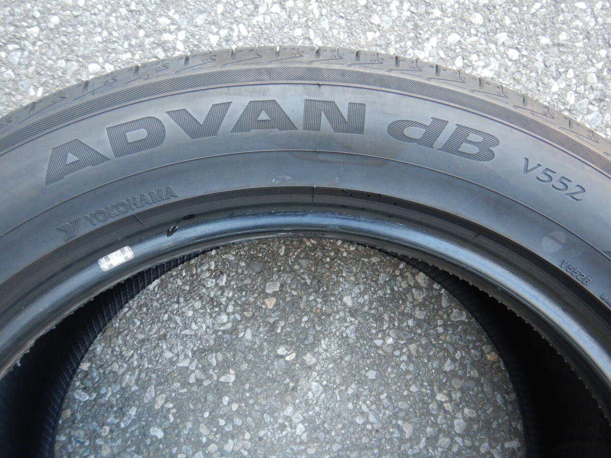 ★YOKOHAMA ADVAN dB V552★225/55R18 98H 溝:8部山(7.1mm以上) キズ、シワ、汚れ、片べり等あり 2023年 2本 MADE IN JAPAN_画像5