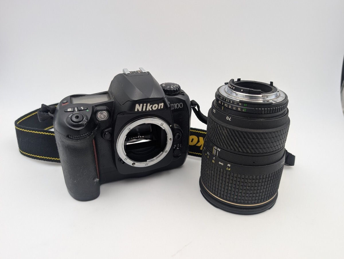 【ジャンク】Nikon D100 デジタル一眼レフカメラ & Tokina AT-X PRO 28-70mm F2.8 レンズセット ニコン_画像1