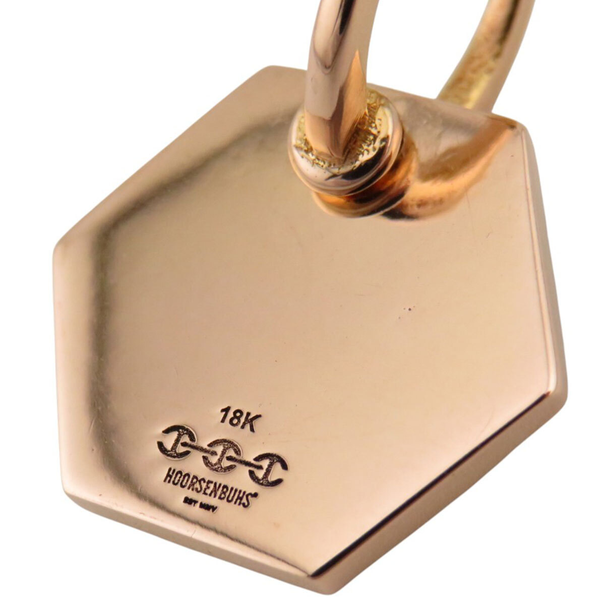 ホーセンブース トライリンク ヘキサゴン ネックレストップ 18K ユニセックス HOORSENBUHS 中古 【アパレル・小物】_画像4