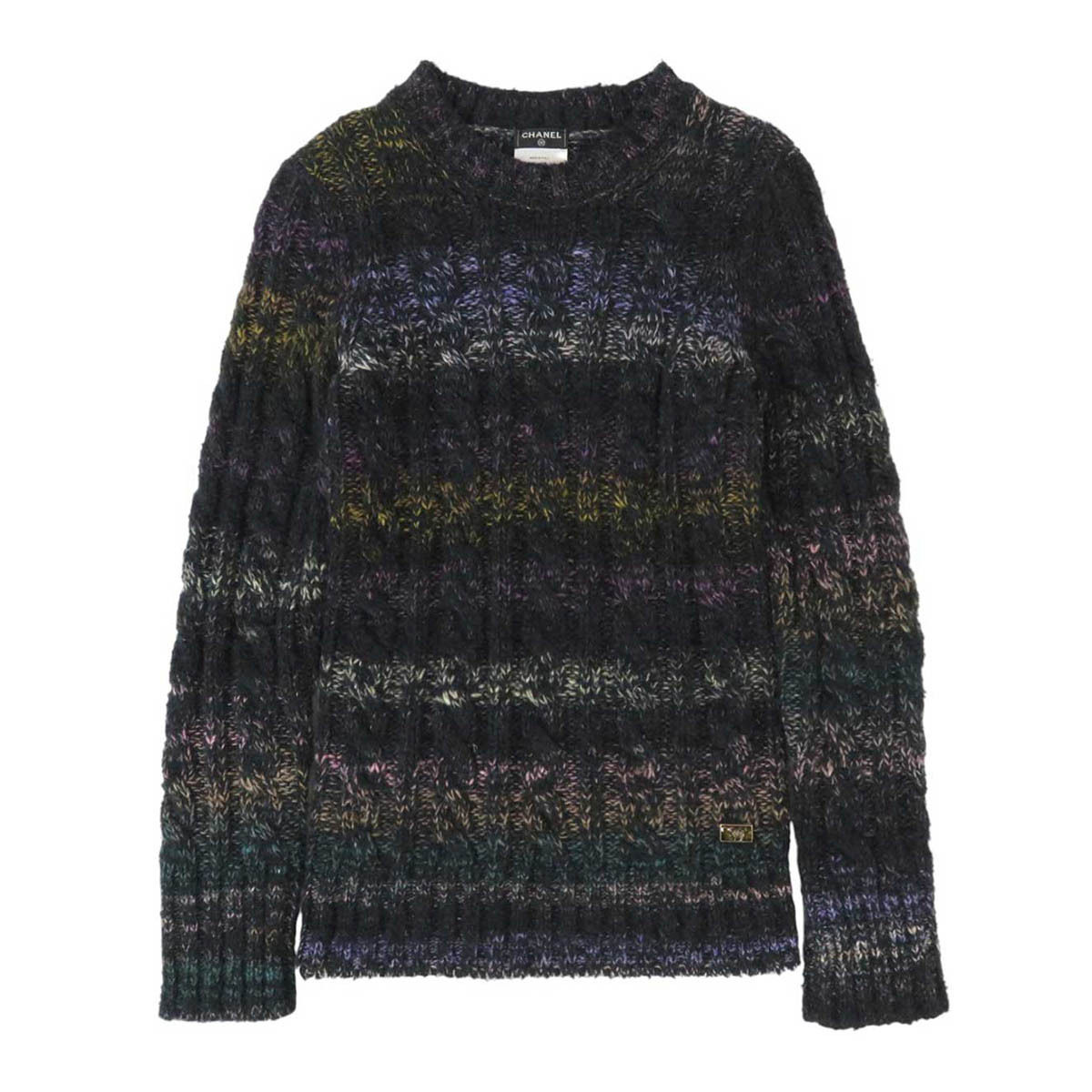 シャネル ココマーク カシミヤ ミックス ニット P42102K03228 レディース グリーン CHANEL 中古 【アパレル・小物】_画像1