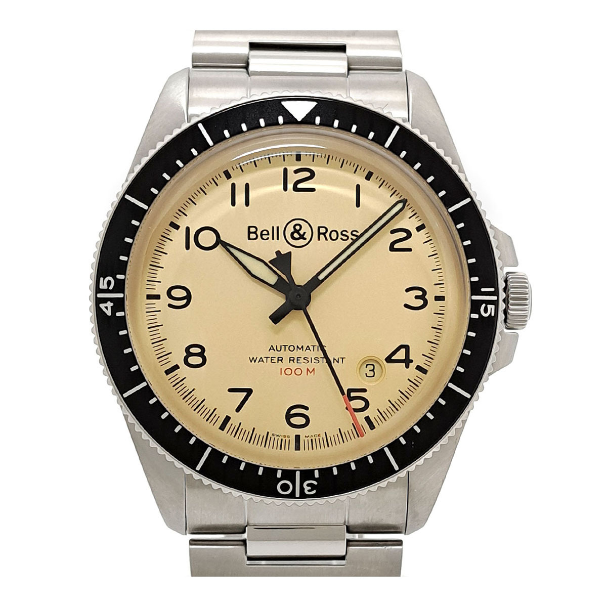 ベル＆ロス BRV2-92 ミリタリー BRV2-92-S 自動巻き ステンレススティール メンズ Bell＆Ross 中古 【時計】_画像1