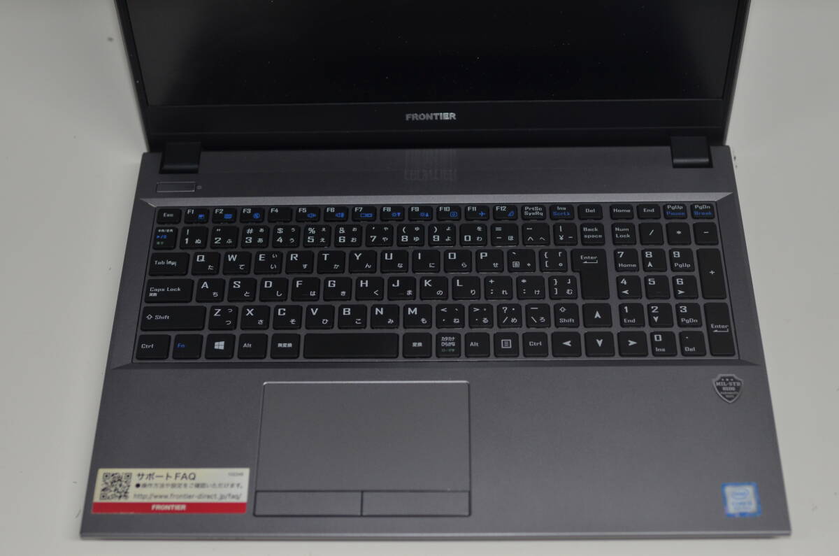 【ジャンク品】ノートPC FRONTIER 第八世代core i5 ノートパソコン ジャンク扱 15.6インチ_画像6