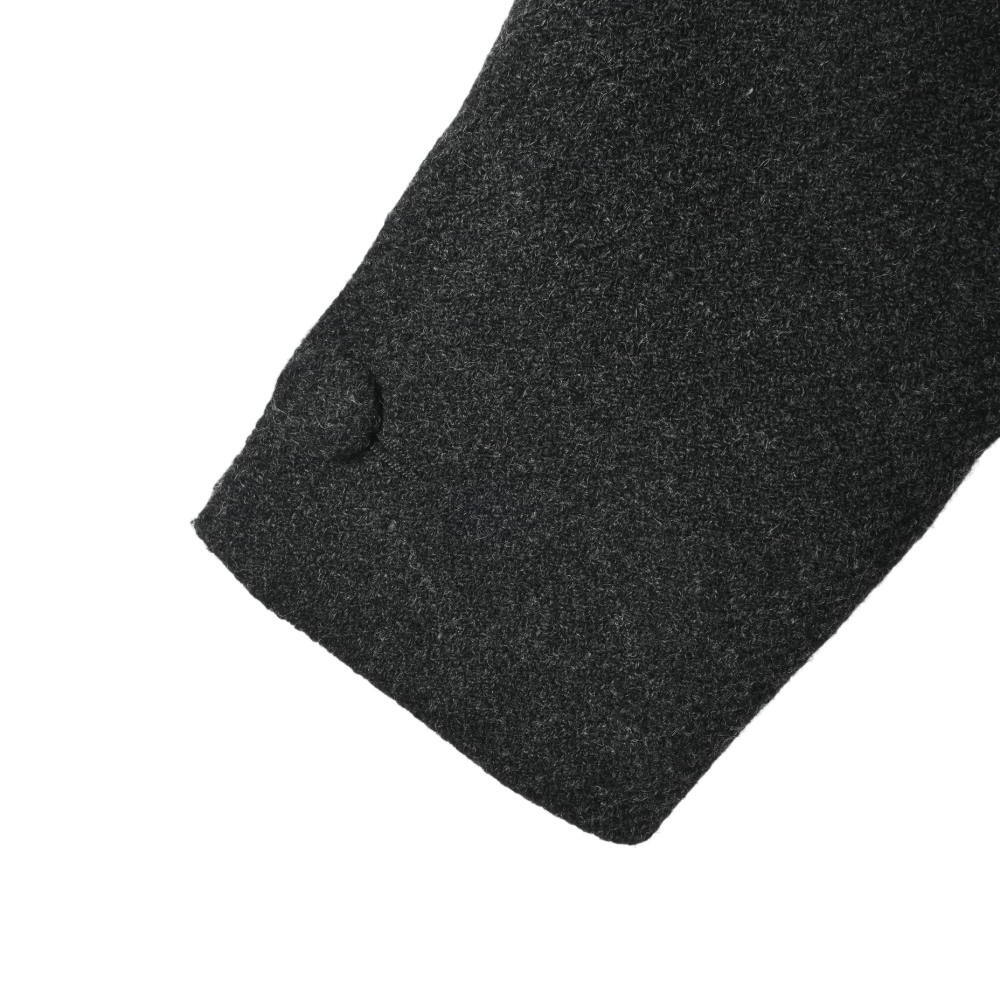 美品 FENDI ラペル切替 ウール ロング コート 42 グレー フェンディ KL4BASUK91_画像5